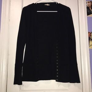 Plain Black cardigan with Gold buttons🥰